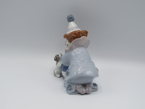 Retired Lladro Pierrot Puppy with Ball 5278