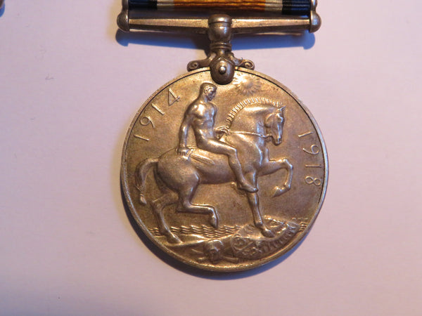 Collection WW1 British War Medal, Allied Victory Medal, Long Service medal plus documents 1914