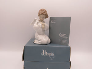 Boxed Lladro Utopia - Loving Protection - Angel & Dove 8245