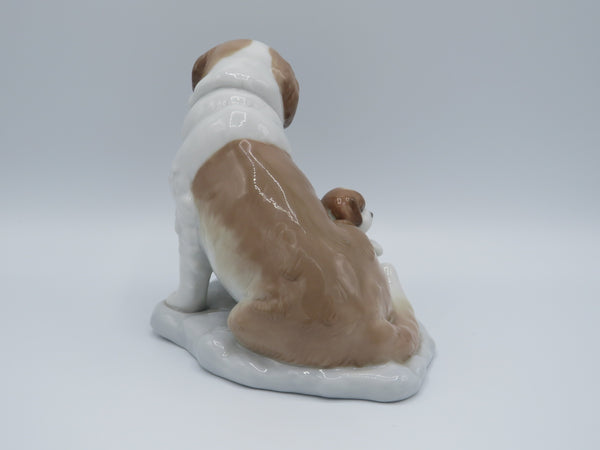 Retired Lladro 8170 Baby Sitting dog figurine