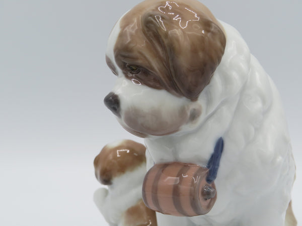 Retired Lladro 8170 Baby Sitting dog figurine