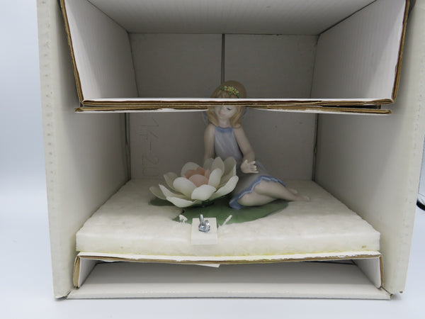Retired Lladro Lily Pad Love fairy 6645