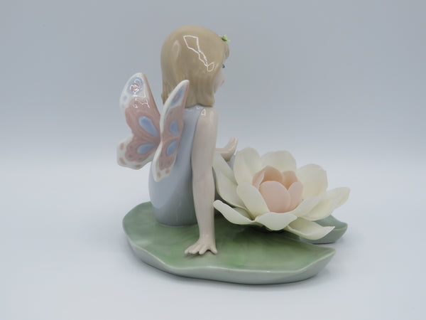 Retired Lladro Lily Pad Love fairy 6645