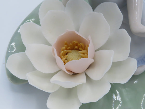 Retired Lladro Lily Pad Love fairy 6645
