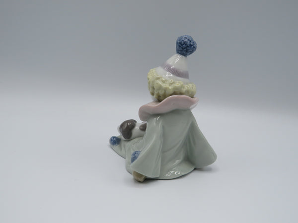 Retired Lladro Pierrot with Puppy 5277
