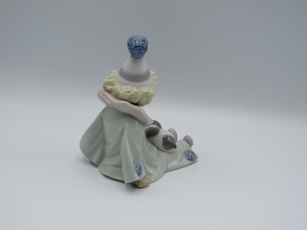 Retired Lladro Pierrot with Puppy 5277
