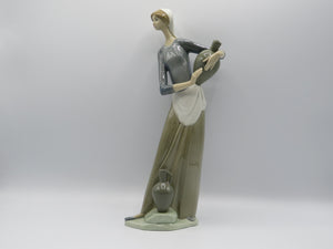 Retired Lladro Girl with Jugs 4875