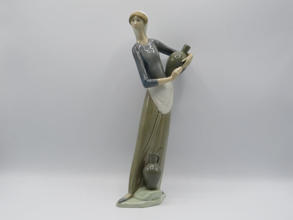 Retired Lladro Girl with Jugs 4875