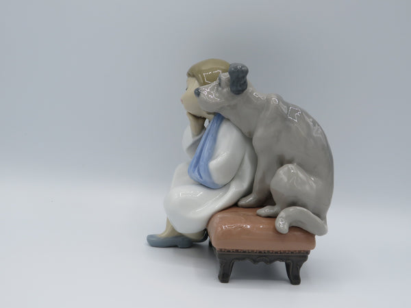 Retired Lladro We Can't Play 7506 figure