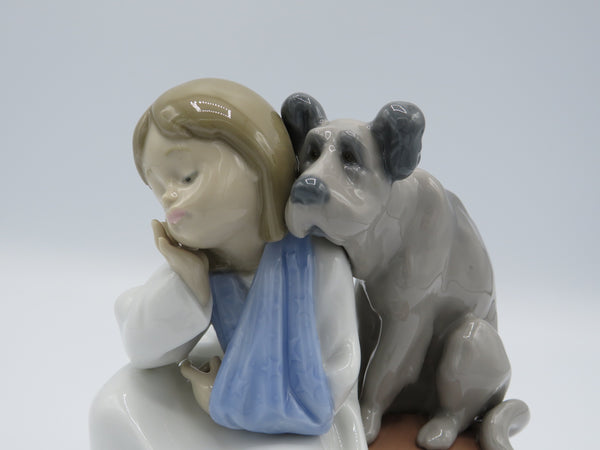 Retired Lladro We Can't Play 7506 figure